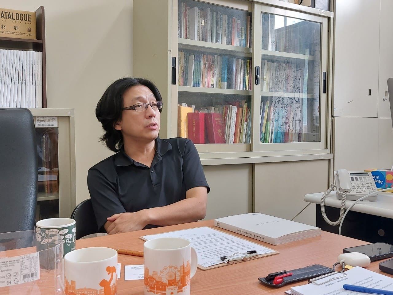 連振佑老師談陽台。
（Source：雄本老屋規劃有限公司 提供）