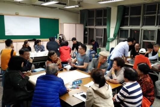 社區居民與里長皆踴躍參加市府舉辦工作坊