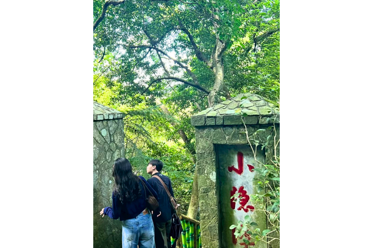 參與者在小隱潭解謎。