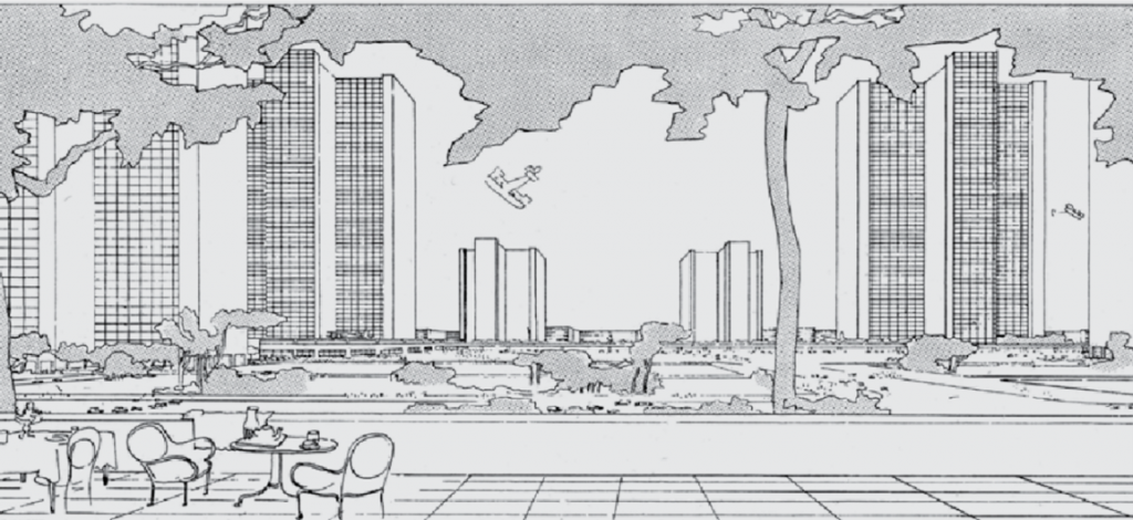圖4、柯比意城市願景（圖片來源：Le Corbusier, 1922）