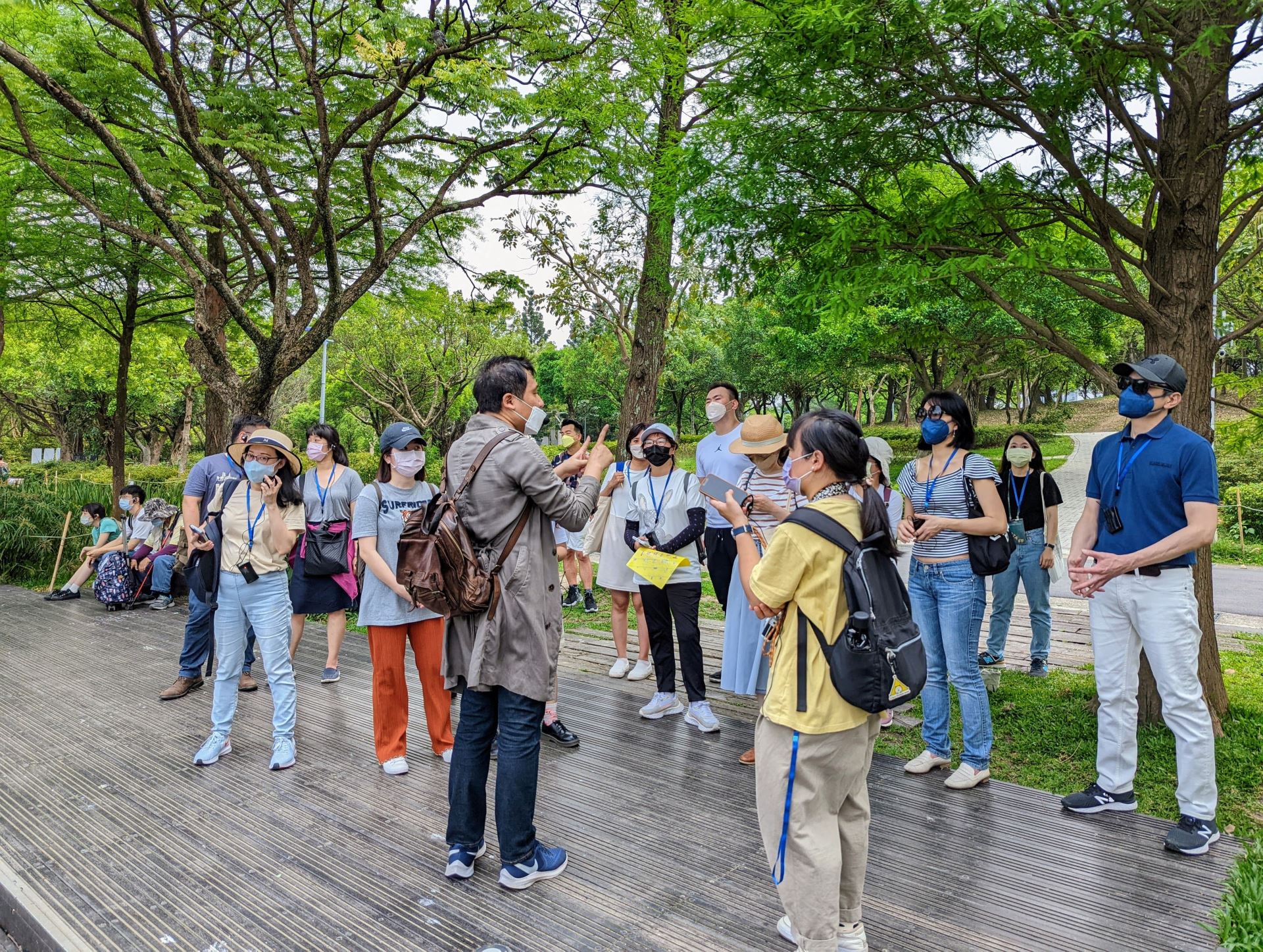 本次活動最後一站來到大安森林公園（source: 何昱泓拍攝）