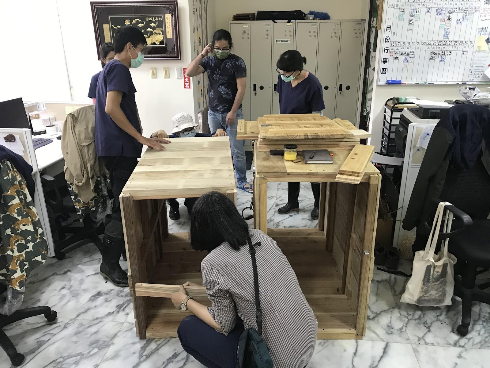 國產材應用於臺灣野山羊救傷運輸籠的設計討論過程(source: 臺灣義築協會)