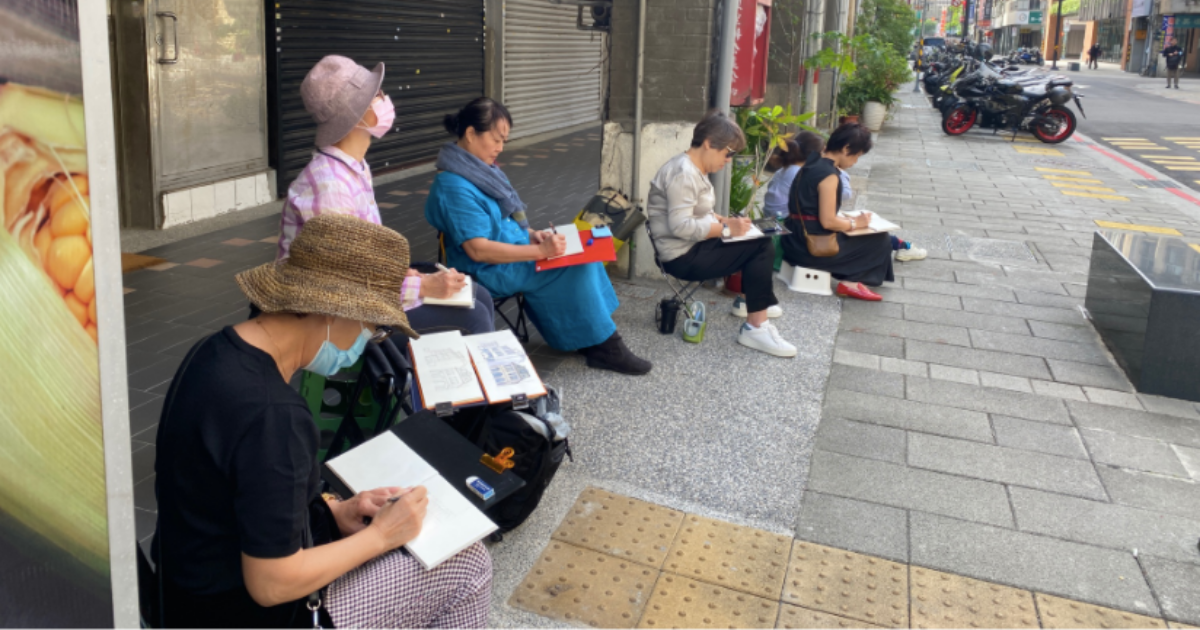 從手繪速寫看台北城市古蹟建築變化