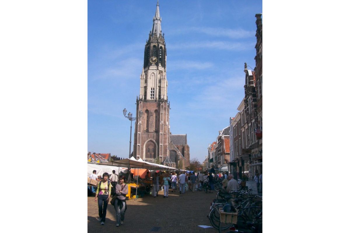 (臺夫特市場廣場與新教堂 Delft Markt , Nieuw Kurk / 李宇中攝)
