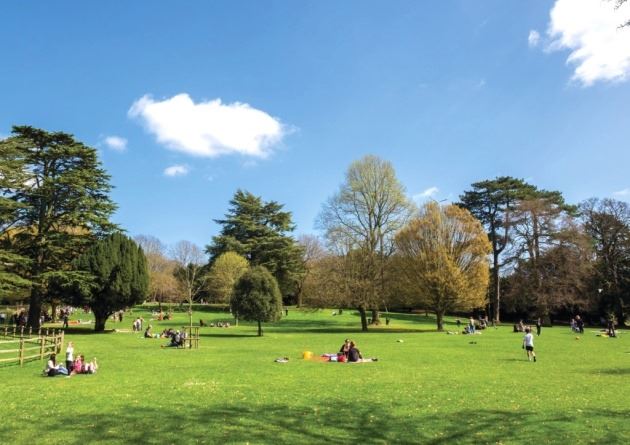 開放空間提供人們保持社交距離(Source:https://www.kent-life.co.uk/....../parks-public......)