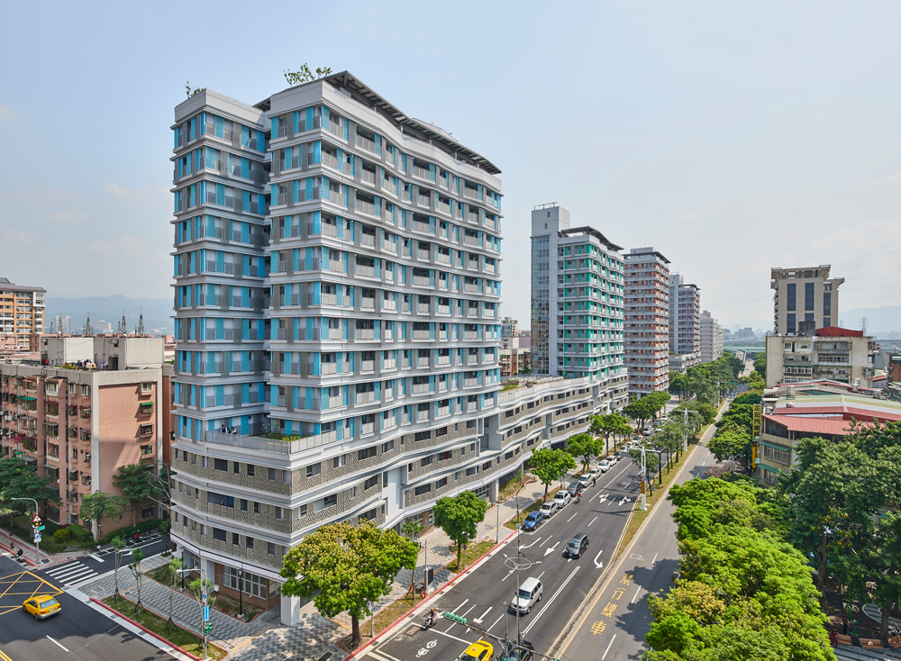 (健康公宅全區建築外觀)